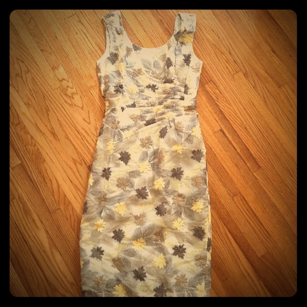 Bettie Page Rockabilly Dress w/Embroidery Detail